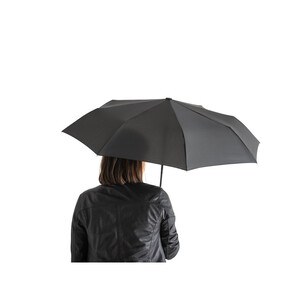 Telescopic umbrella in 190T recycled polyester (100% rPET) pongee with automatic opening and closing - Egotier 99040
