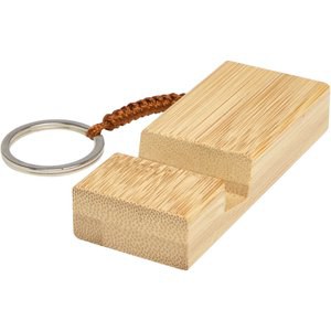Bosona bamboo phone holder with keychain - EgotierPro 104606