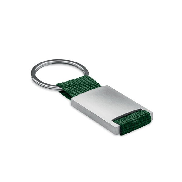 TECH Premium Metal Key Ring with Colored Webbing - GiftRetail IT3020