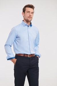 Russell RU964M - LONG-SLEEVED HERRINGBONE SHIRT