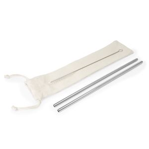 Stamina MD4077 - MALOW Set of 2 straws in 304 stainless steel