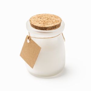 SURNA Scented candle in a glass recipient with cork lid
