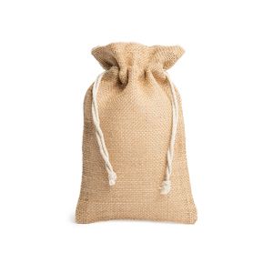 Stamina BO7164 - FLAY Sack style bag made of natural jute with cotton drawstring fastening