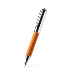 Stamina BL1320 - ROMIL Twist ball pen with main structure in metal and recycled leather