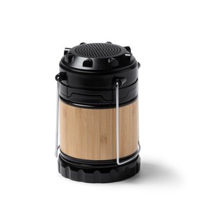 MOSUL 3W wireless speaker with 230 lumen lamp function and main structure in bamboo