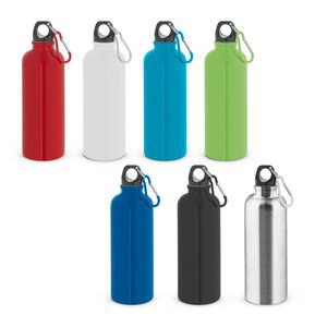 Single-wall stainless steel bottle with carabiner clip 550 ml - Egotier 94392