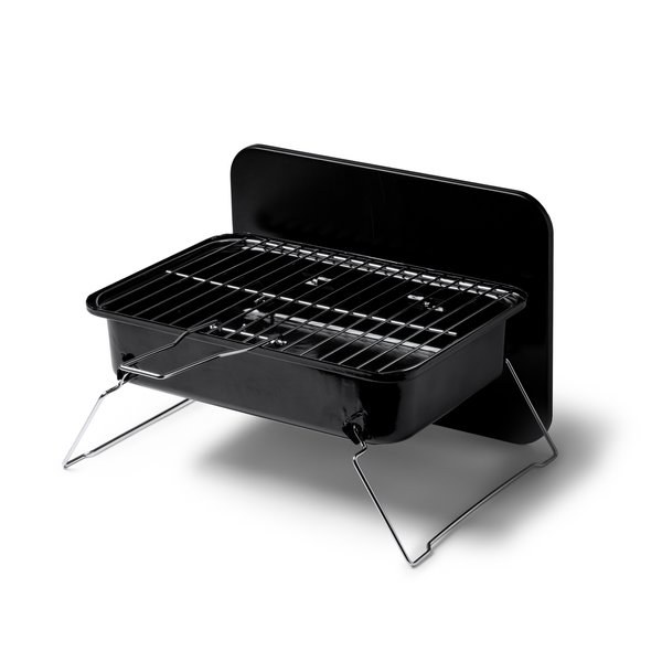 FILET Portable charcoal barbecue made of stainless steel
