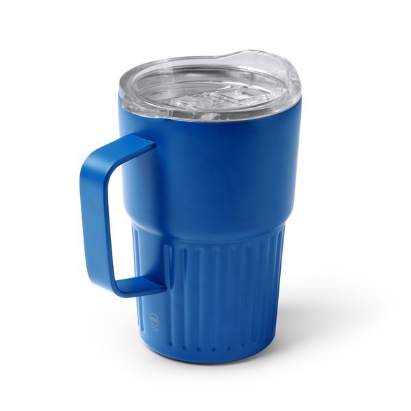 NUBEX Recycled 304 stainless steel thermal cup with double-walled bevelled design