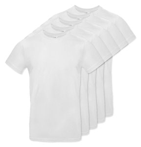 Pack of 5 B&C BC03T - Men's Modern Ringspun Cotton T-Shirt