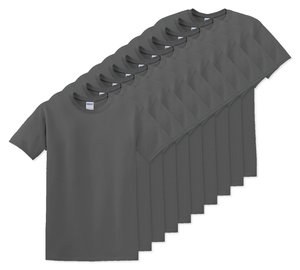 Pack of 100 Gildan 5000 - Premium Heavy Cotton Classic Fit T-Shirt for Adults