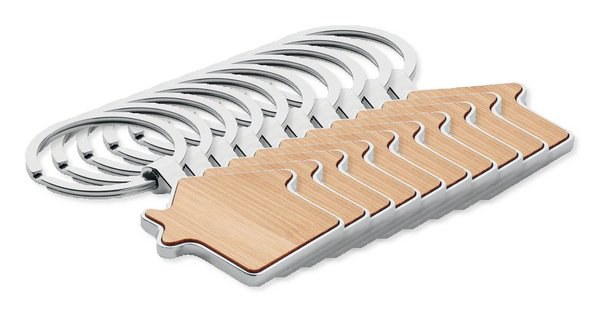 BURNIE Bambu avaimenperä