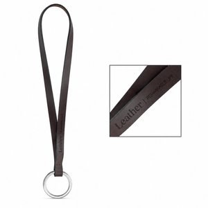 Lanyard'In 75032S - Painettu näyte Lanyard LEATHER Short Slim (10 mm)
