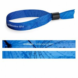 Lanyard'In 75054S - Painettu näyte SUBLIMATION Slim II (15 mm) -ranneke kierrätetystä polyesteristä (100 % rPET)