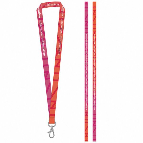 Painettu näyte SET Lanyard SUBLIMATION Long II (20 mm) 20 mm:n sulkurenkaalla