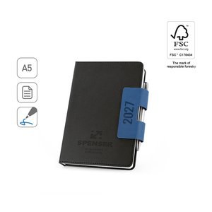 A5 diary with a PU hardcover - Egotier 96108