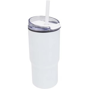 Westin 540 ml RCS recycled double wall insulated tumbler with straw - EgotierPro 100959