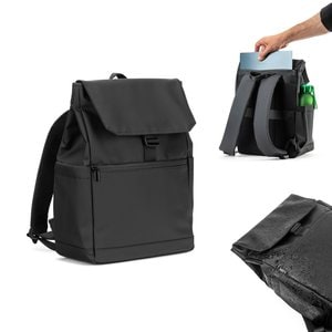 Läppärireppu (16") PU-muovista, jossa läppä peittää kaikki lokerot - Egotier 92578